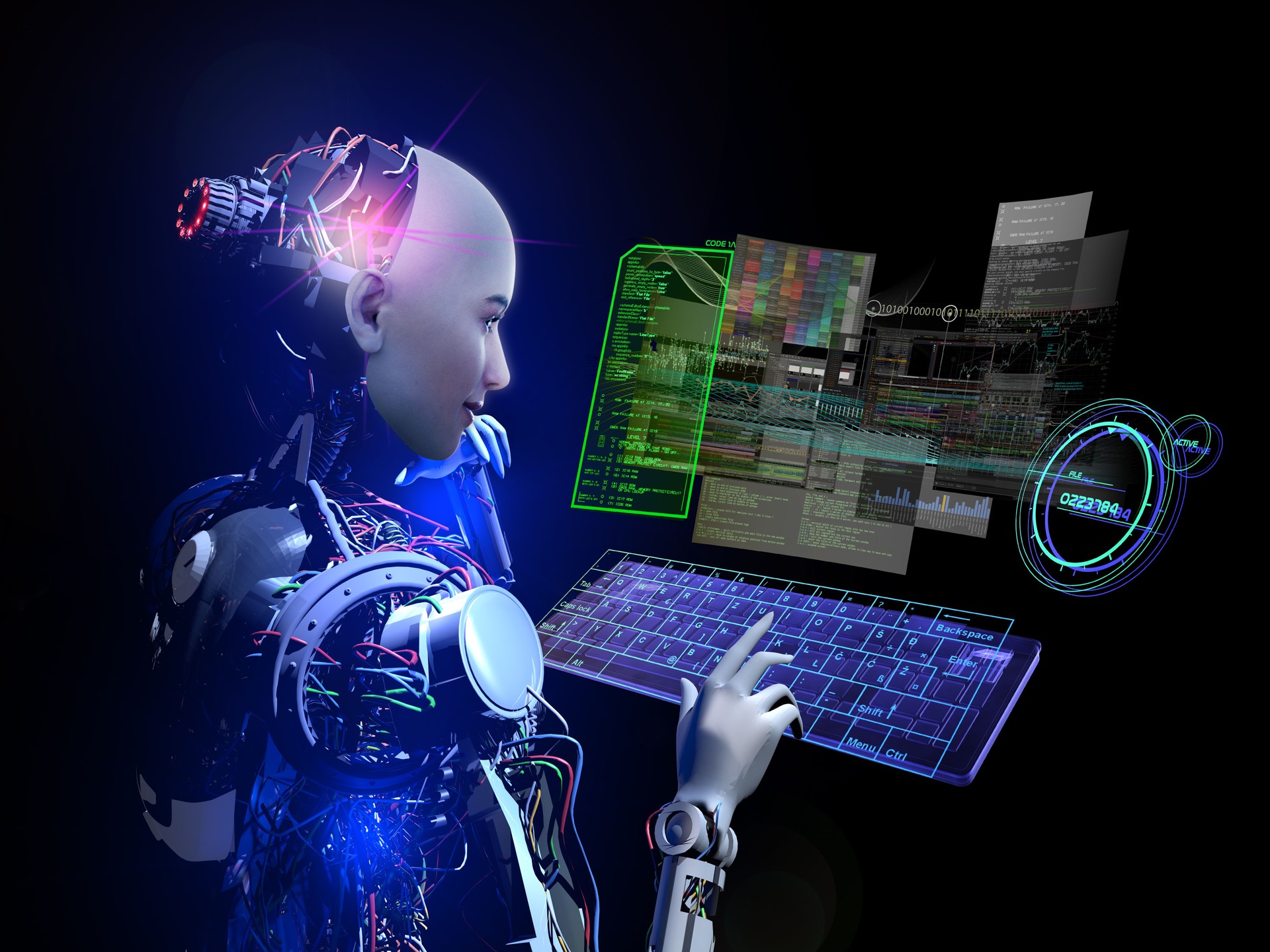 Humanoid Cyborg Using Virtual Computer